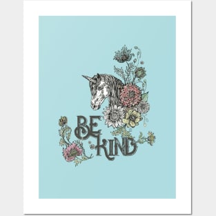 Be Kind - Unicorn. Posters and Art